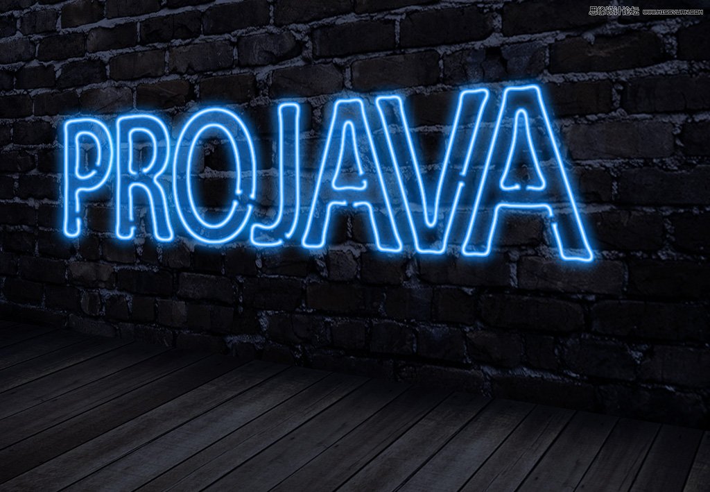 Photoshop制作真实效果的霓虹灯艺术字