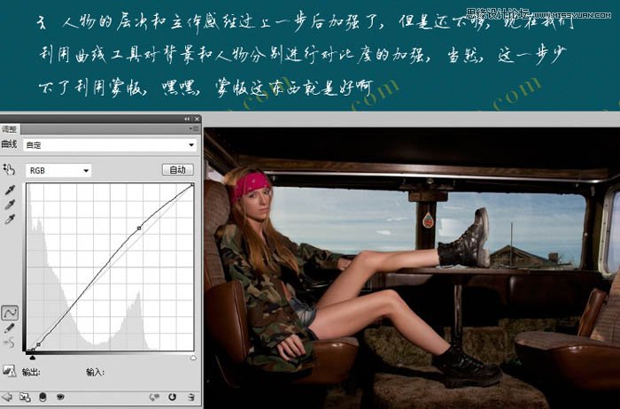 Photoshop给偏暗的室内人像润色教程