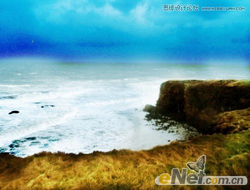 Photoshop合成哑光海景古迹遗址场景