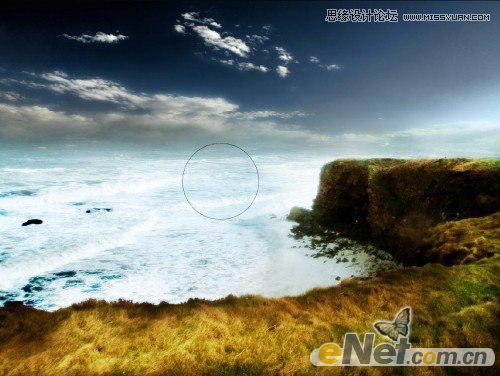 Photoshop合成哑光海景古迹遗址场景