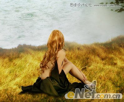 Photoshop合成哑光海景古迹遗址场景