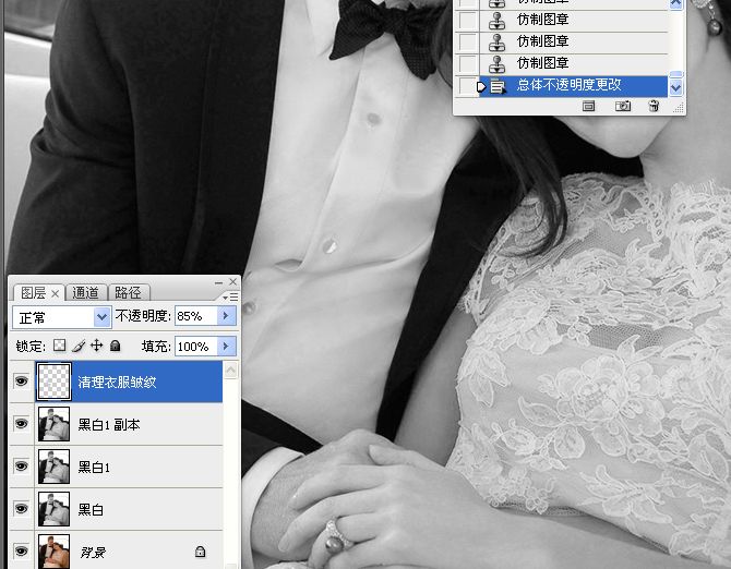 Photoshop把国外混片调成质感黑白效果