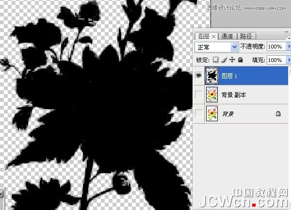 Photoshop给花朵照片制作成十字绣效果