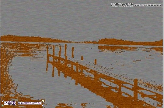 Photoshop把湖边风景照转成艺术效果