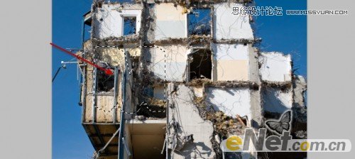 Photoshop制作沙漠中的钢筋立体字教程