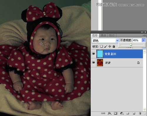 Photoshop使用色调均化给偏色教程校色