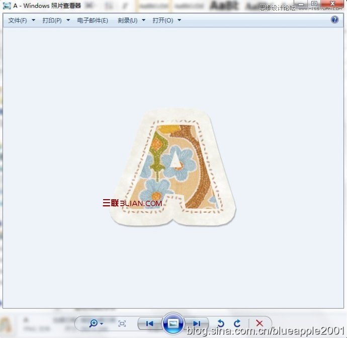 Photoshop制作颓废剪贴风格的缝线字教程