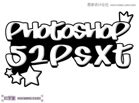 Photoshop简单方法制作涂鸦海报字体教程