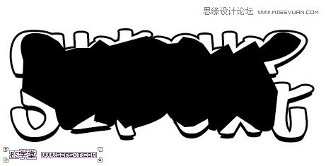 Photoshop简单方法制作涂鸦海报字体教程