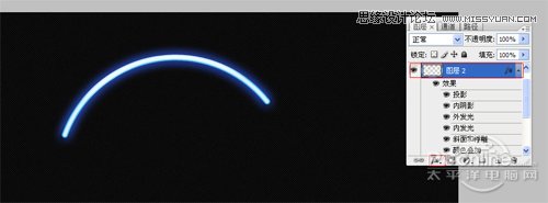 Photoshop制作霓虹灯光艺术字教程