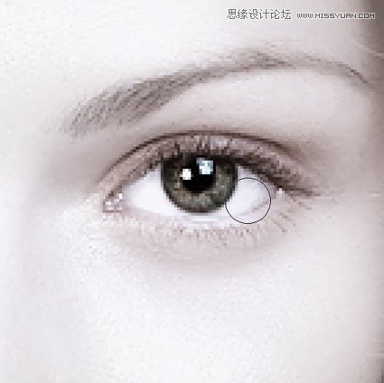 Photoshop调出国外美女照片白发柔美效果