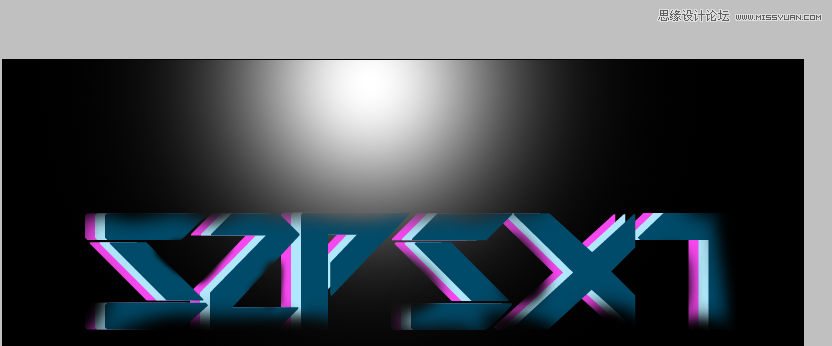 Photoshop设计光彩斑斓的立体字教程