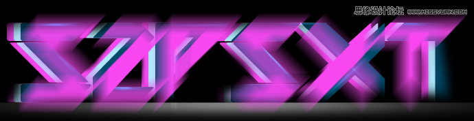 Photoshop设计光彩斑斓的立体字教程