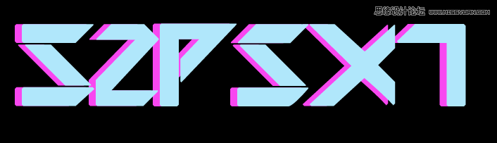 Photoshop设计光彩斑斓的立体字教程