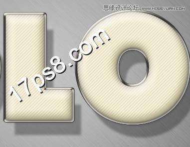 Photoshop制作吊线布纹字教程