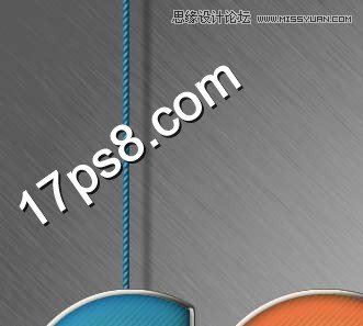 Photoshop制作吊线布纹字教程