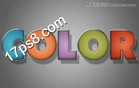 Photoshop制作吊线布纹字教程