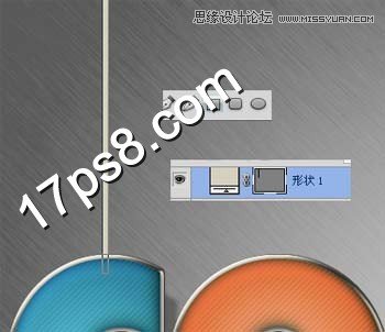 Photoshop制作吊线布纹字教程