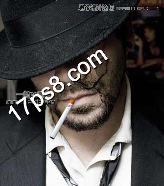 Photoshop合成恐怖效果的骷髅僵尸