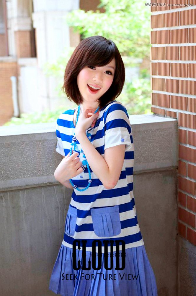 Photoshop调出漂亮MM日系淡雅风格效果