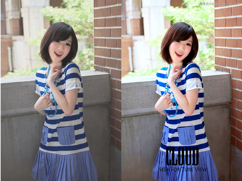 Photoshop调出漂亮MM日系淡雅风格效果