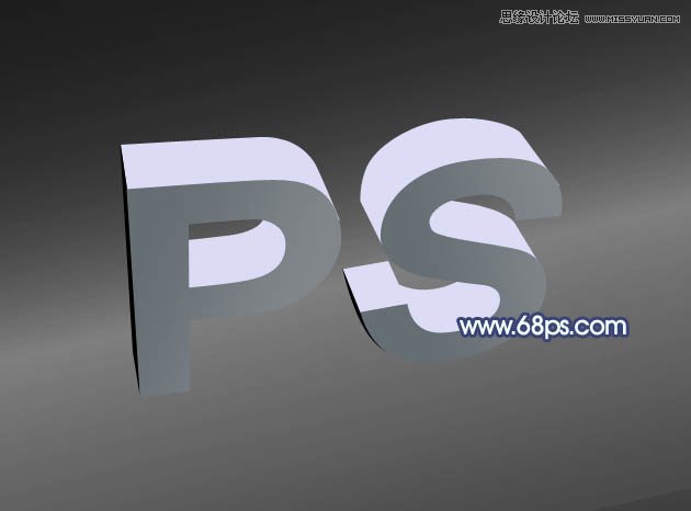 Photoshop制作大气质感的立体字教程