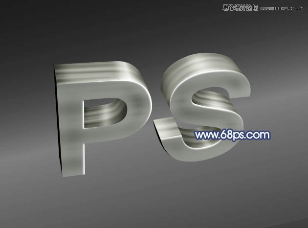 Photoshop制作大气质感的立体字教程