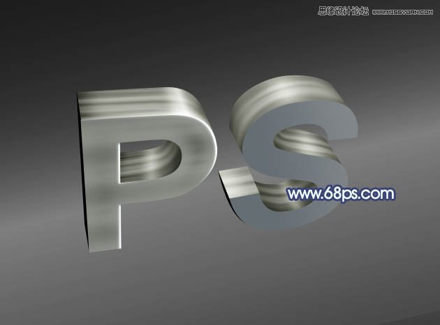 Photoshop制作大气质感的立体字教程