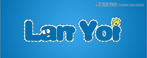 Photoshop制作哆啦A梦卡通艺术字教程