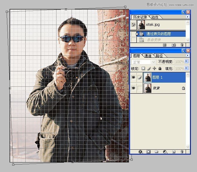 Photoshop简单制作对称照片新手教程
