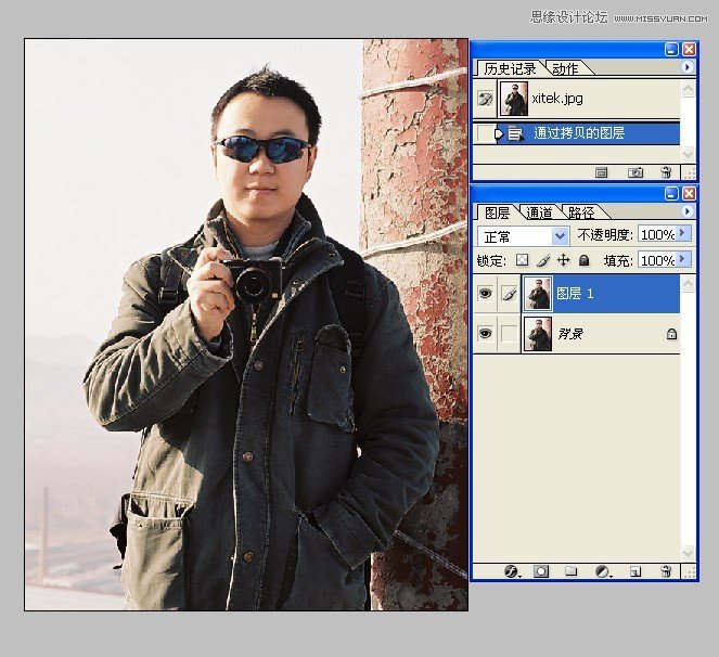 Photoshop简单制作对称照片新手教程