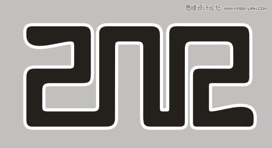 Photoshop制作红色复古金边链坠字效果