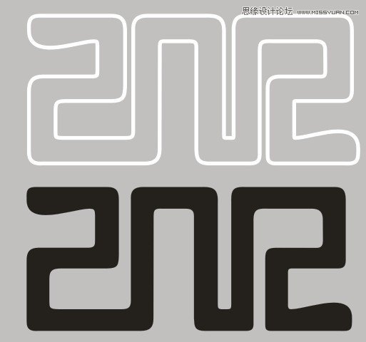 Photoshop制作红色复古金边链坠字效果