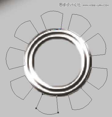 Photoshop制作红色复古金边链坠字效果