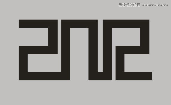 Photoshop制作红色复古金边链坠字效果