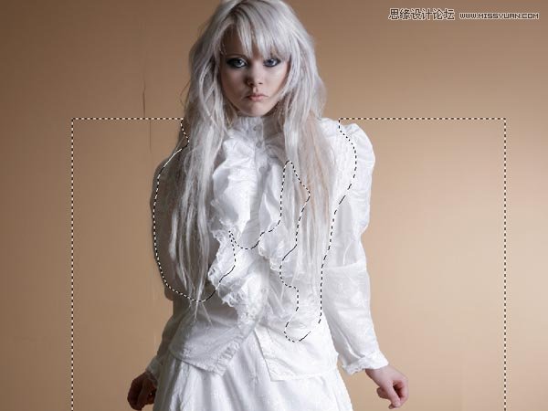 Photoshop合成纯白的超现实人像教程