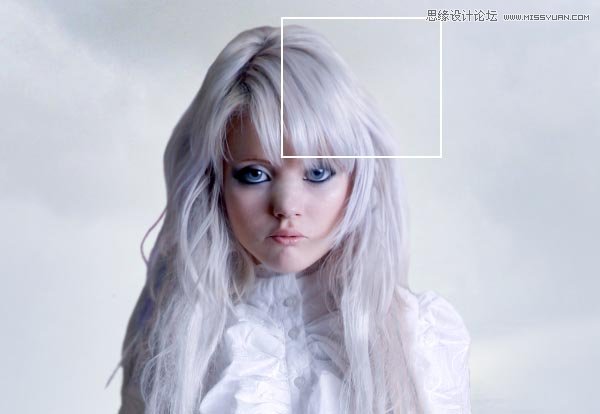 Photoshop合成纯白的超现实人像教程