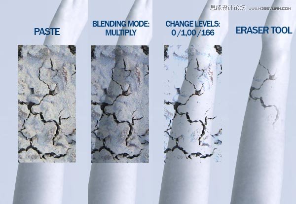 Photoshop合成纯白的超现实人像教程