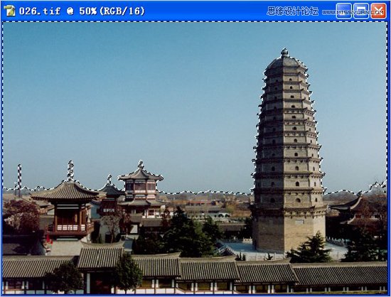 Photoshop两种方法给灰暗外景照片换天空教程