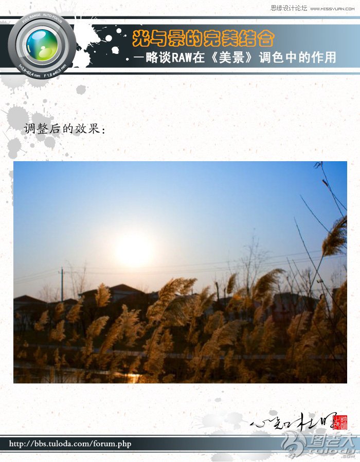 Photoshop对RAW格式风景照片后期调色实例