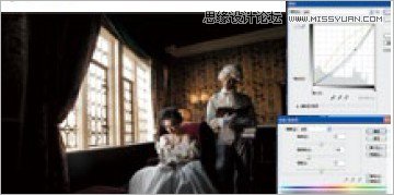 Photoshop调出欧洲中世纪复古婚纱照后期效果