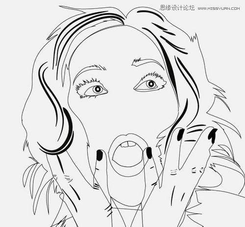 Photoshop与AI结合把人像处理成复古海报效果