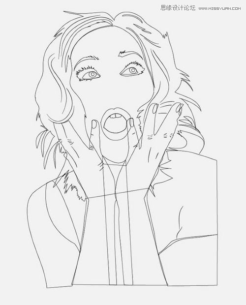 Photoshop与AI结合把人像处理成复古海报效果