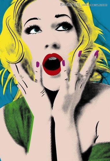 Photoshop与AI结合把人像处理成复古海报效果