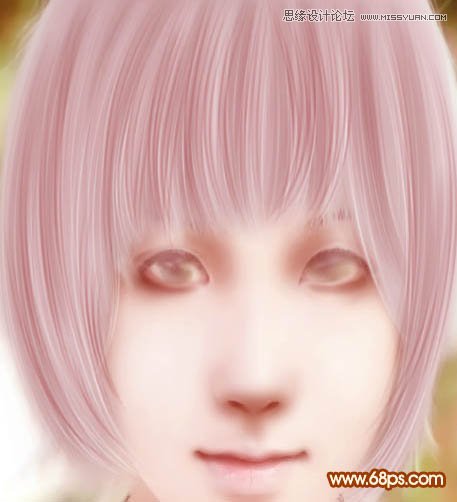 Photoshop给美女制作彩妆手绘教程