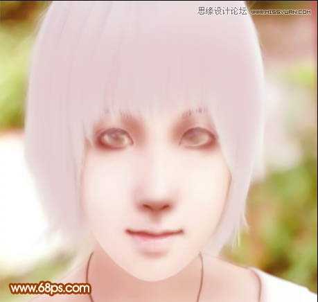 Photoshop给美女制作彩妆手绘教程