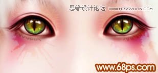 Photoshop给美女制作彩妆手绘教程