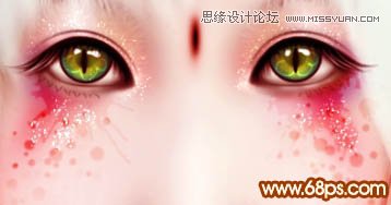 Photoshop给美女制作彩妆手绘教程