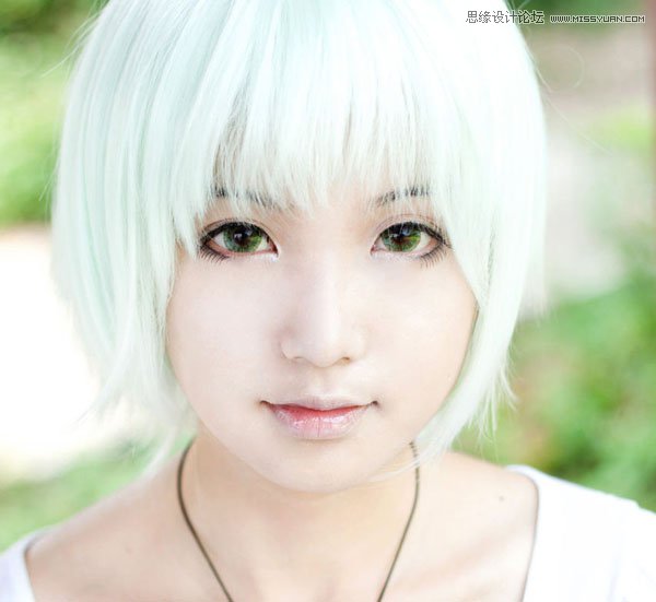 Photoshop给美女制作彩妆手绘教程