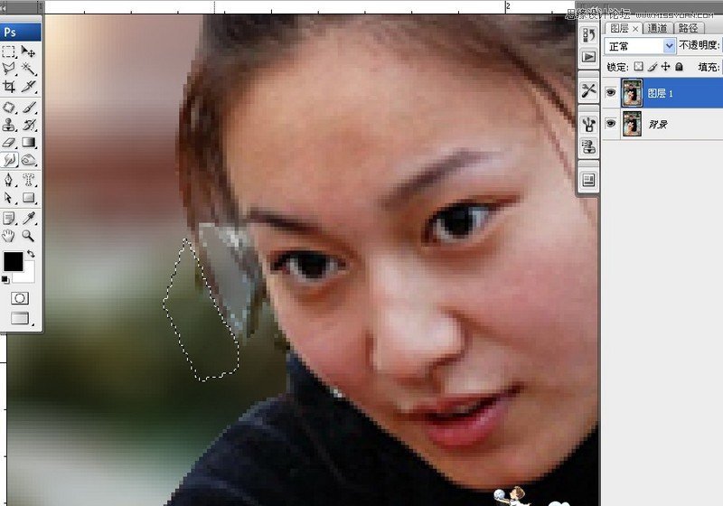 Photoshop用线性加深拉出漂亮的虚化背景